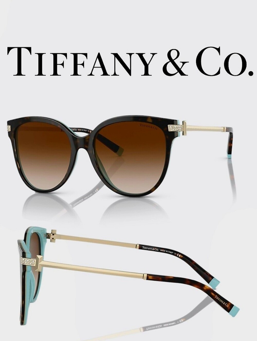 Brand New!!!! Authentic Tiffany & Co. 0TF4193B Havana On Tiffany Blue